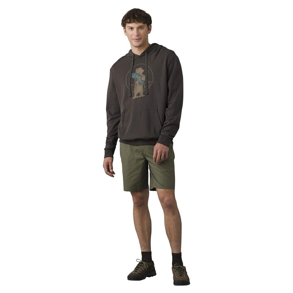 Prana Shorts Mens Waist 28 Waist 8 Inseam Double Peak Cargo Green Zipper Pocket